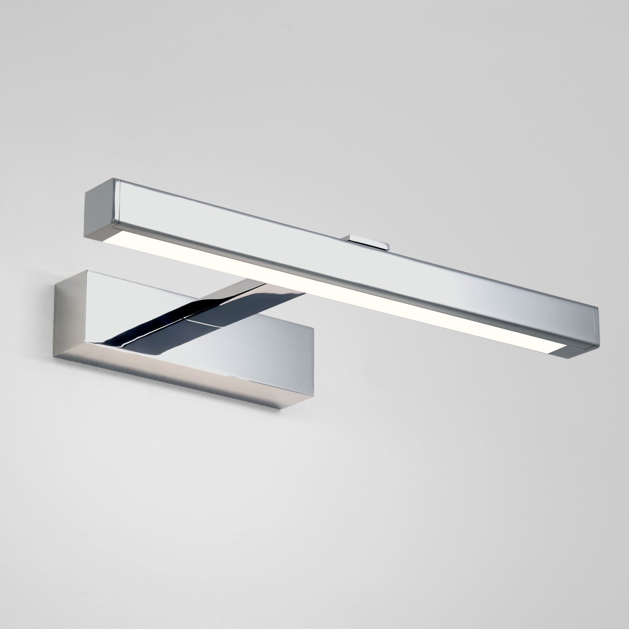 Kashima LED 3.6W Chunky Polished Chrome Bathroom Wall Light, 35cm