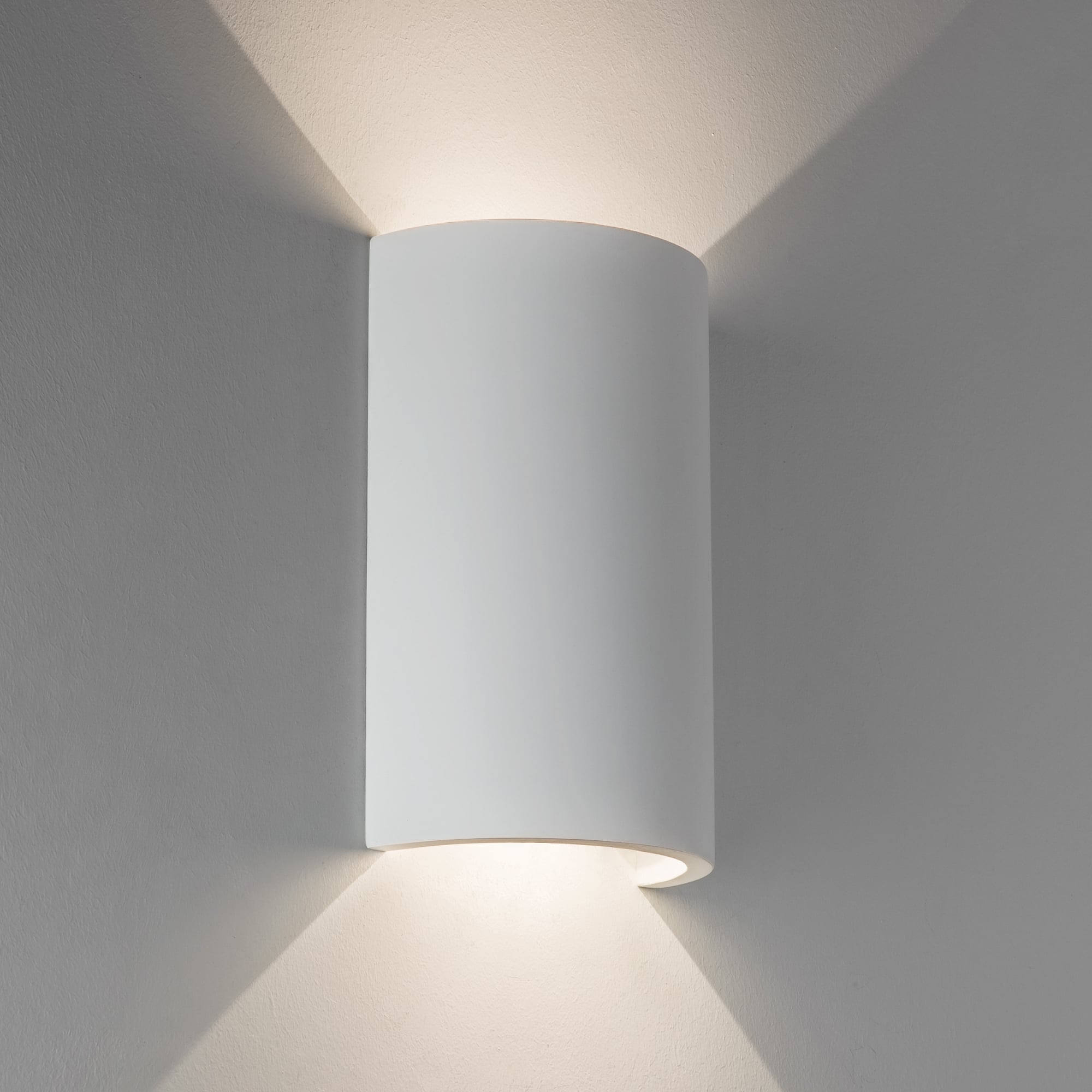 Serifos White Plaster Finish 160mm 6W LED 2700K Wall Light