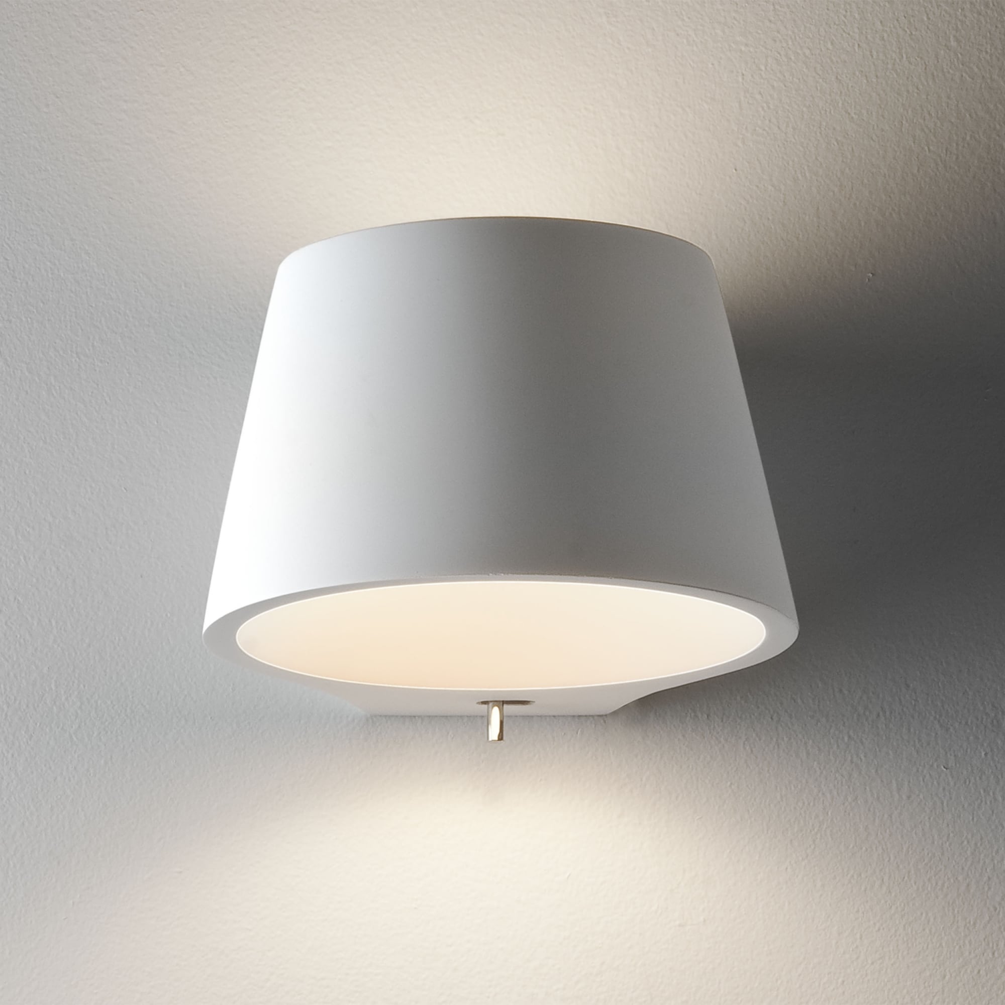 Astro Koza White Ceramic Wall Light with Switch