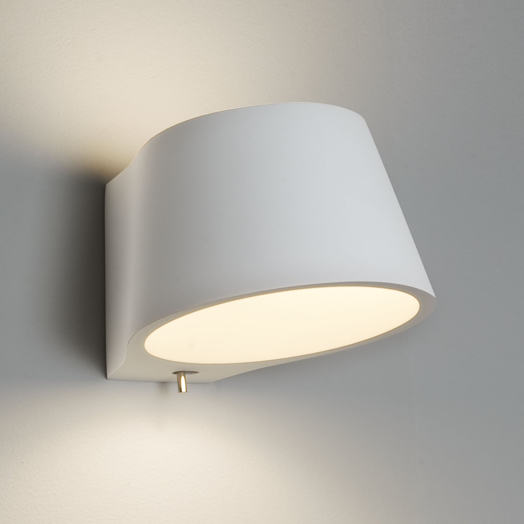 Astro Koza White Ceramic Wall Light with Switch