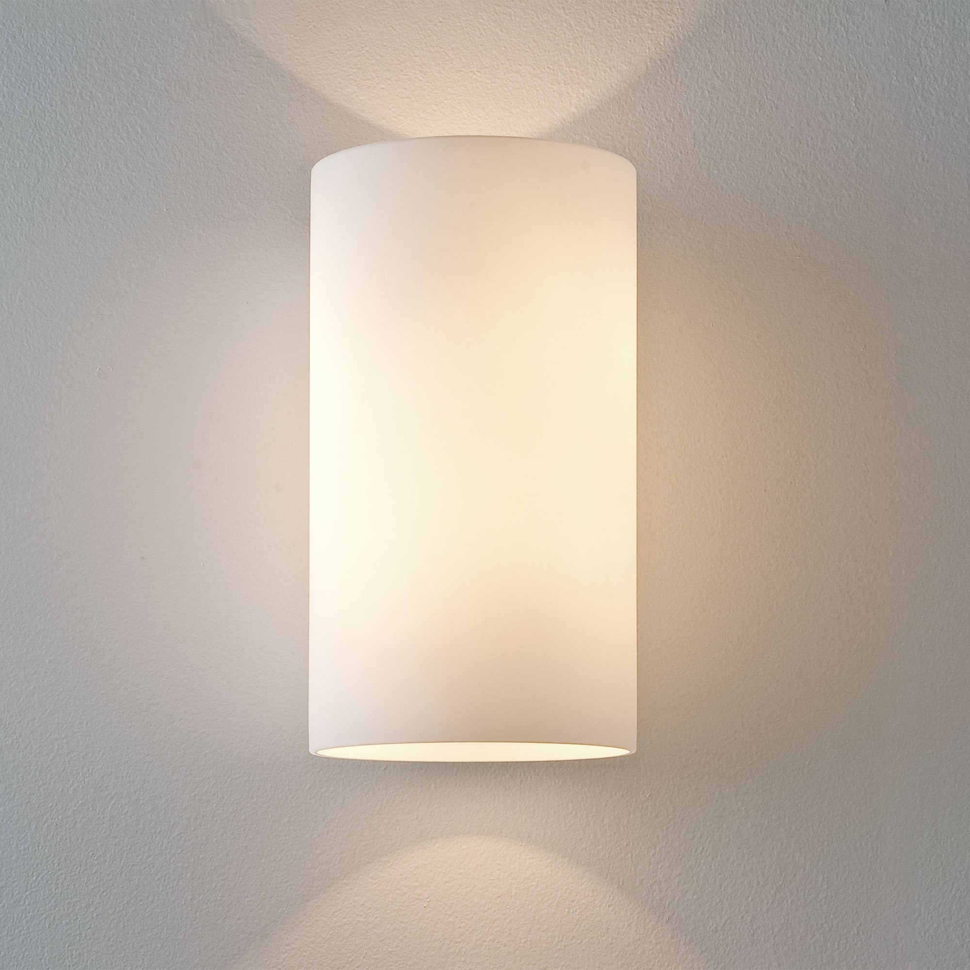 Cyl 260mm Glass Cylinder Wall Light