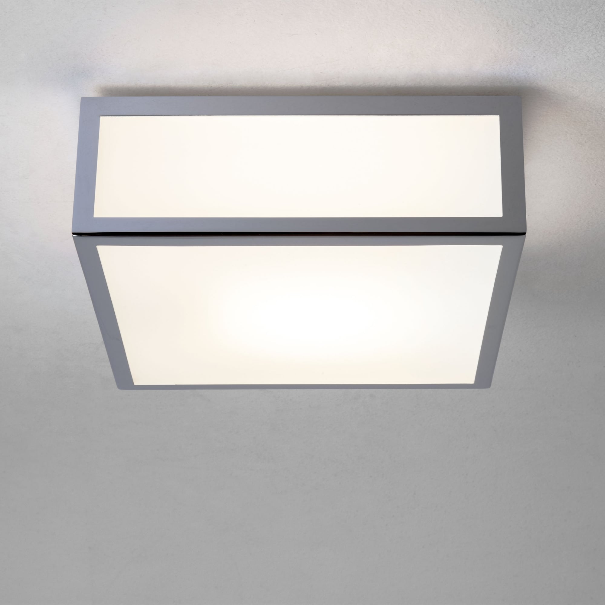 Mashiko 200 Square Ceiling Light Chrome