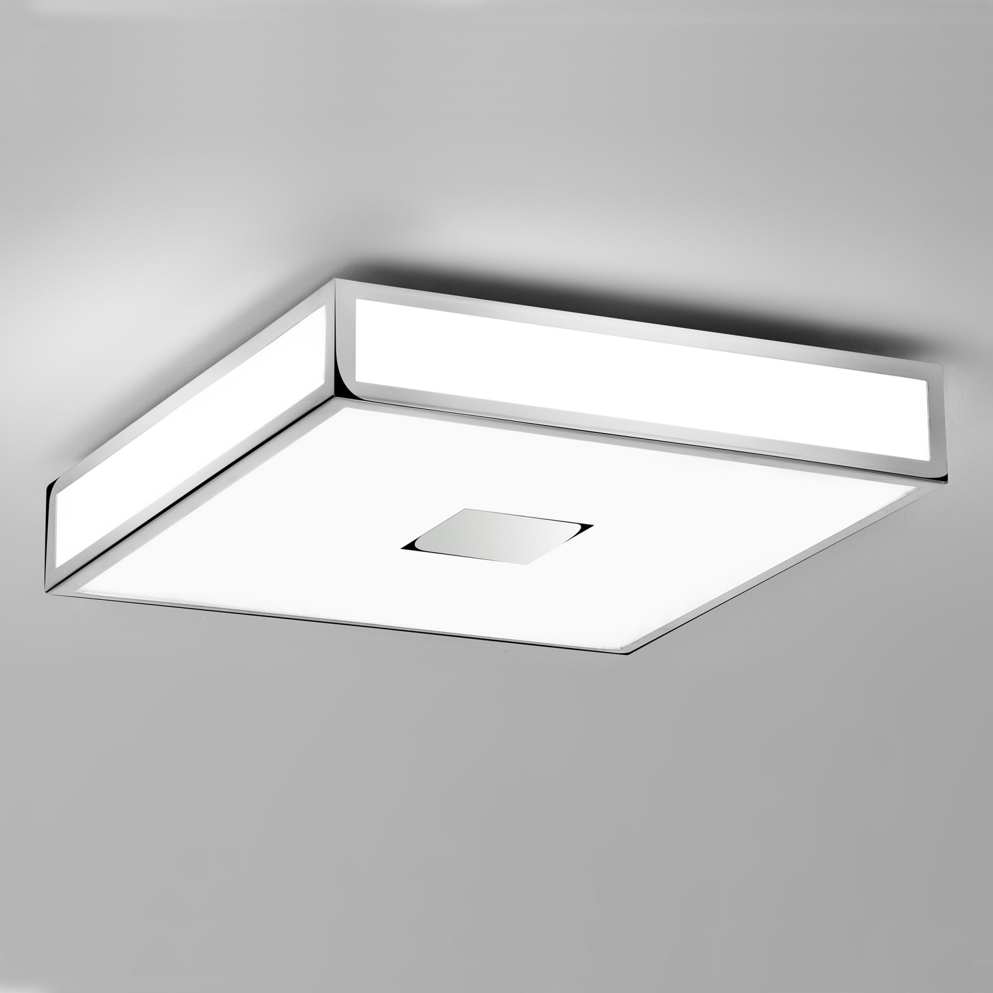 Mashiko 400 Square Ceiling Light Chrome