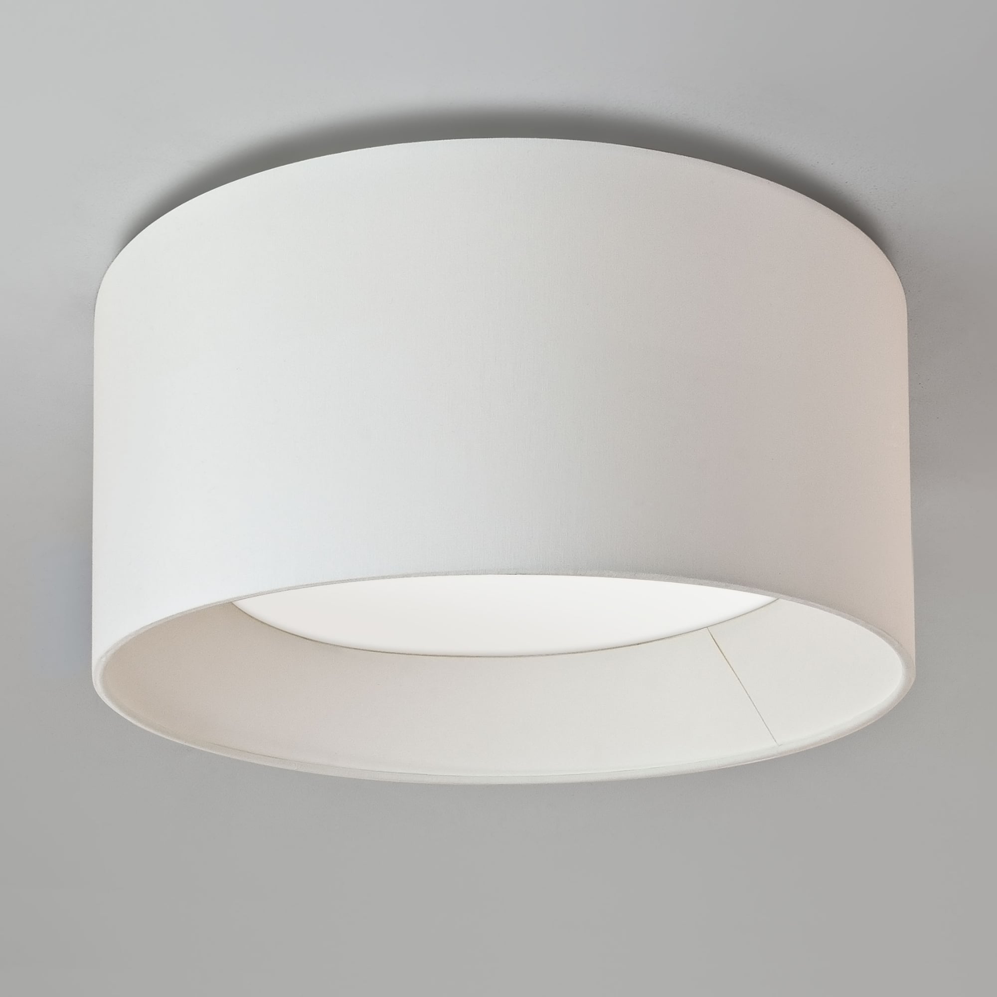 Bevel Round Large White Shade