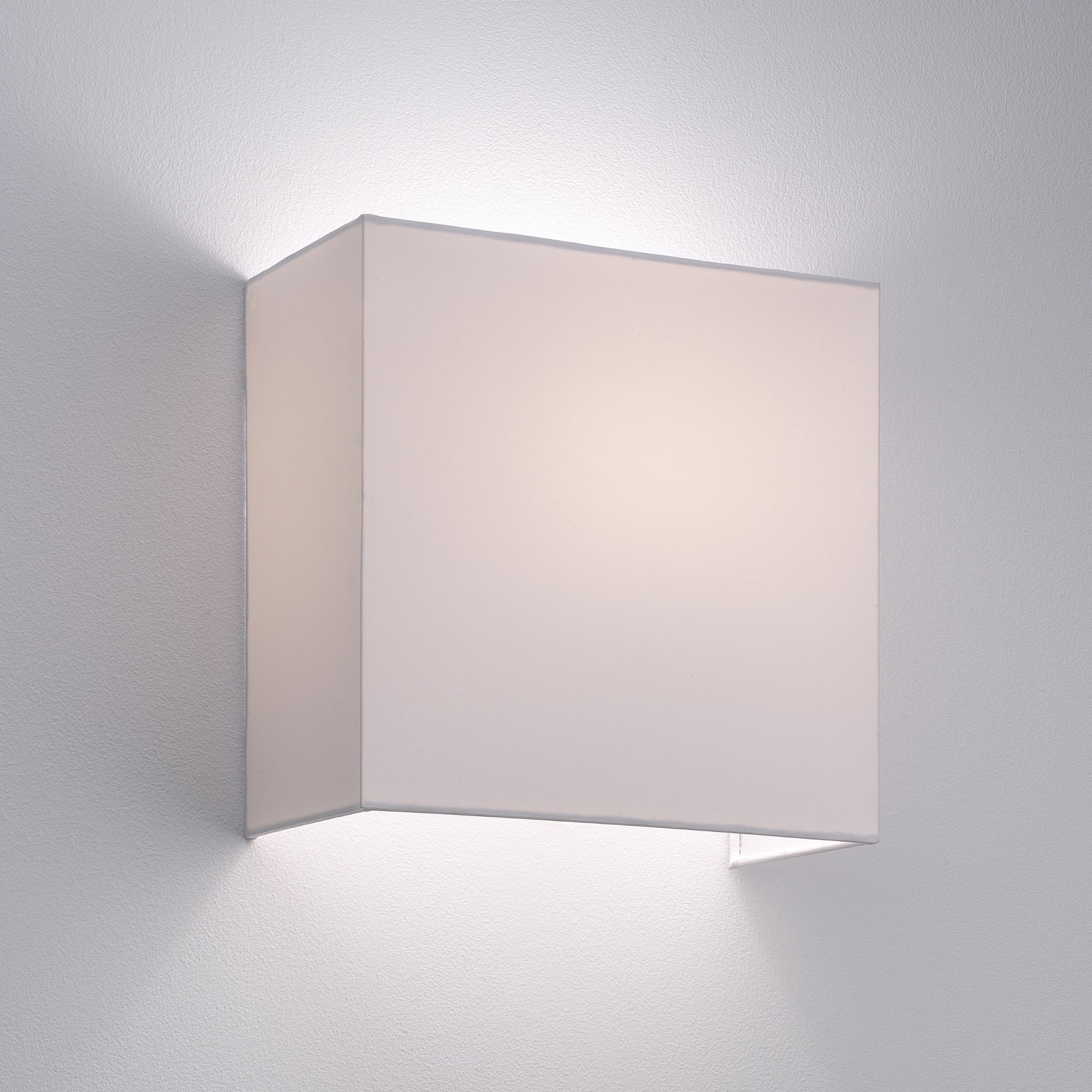 Chuo Modern Zen Open White Fabric Shade Wall Light