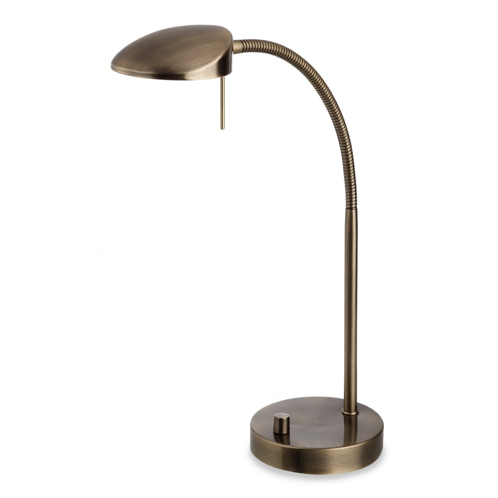 Curved Traditional Adjustable LED Table Lamp