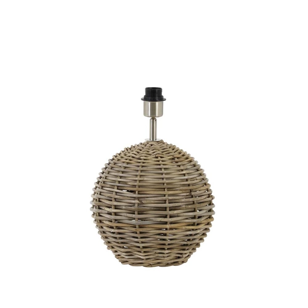 Grey Ratten Ball Lamp Base Ø28x35cm, PANTAR