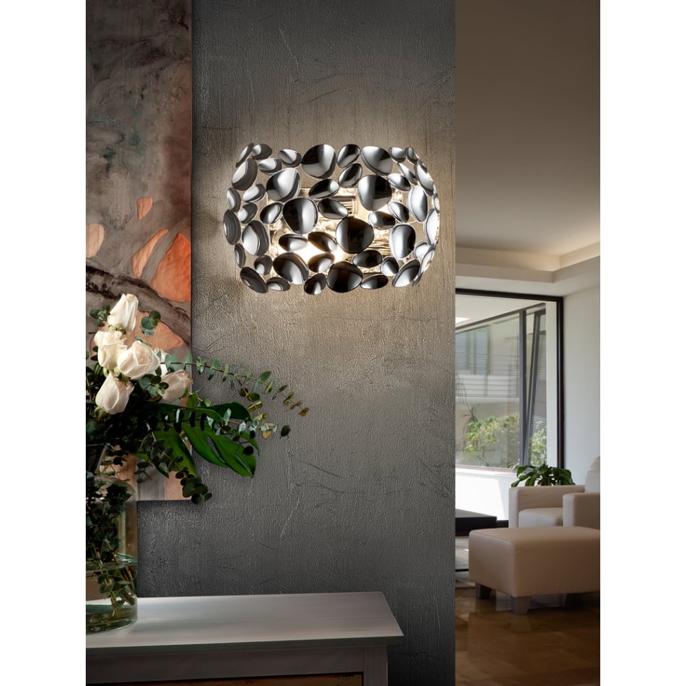 Narisa Wall Lamp, 2L,Chrome