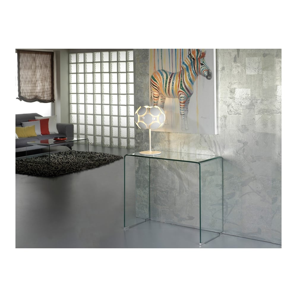 Glass Clear Console Table