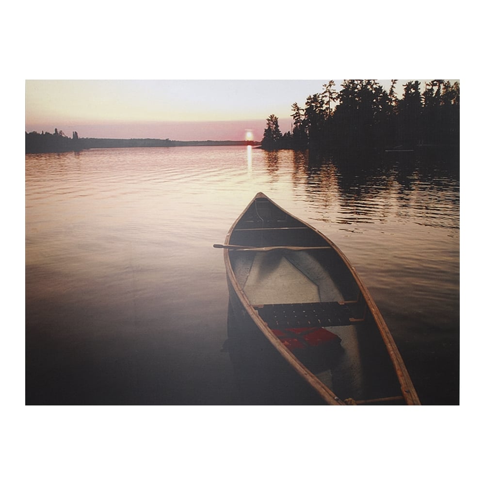 Atardecer Photo Print of A Boat (70x50cm)