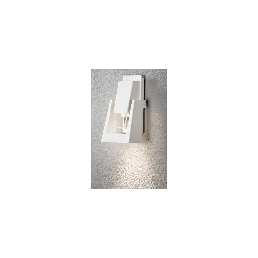 Potenza White Oil Lantern Style Garden Wall Light