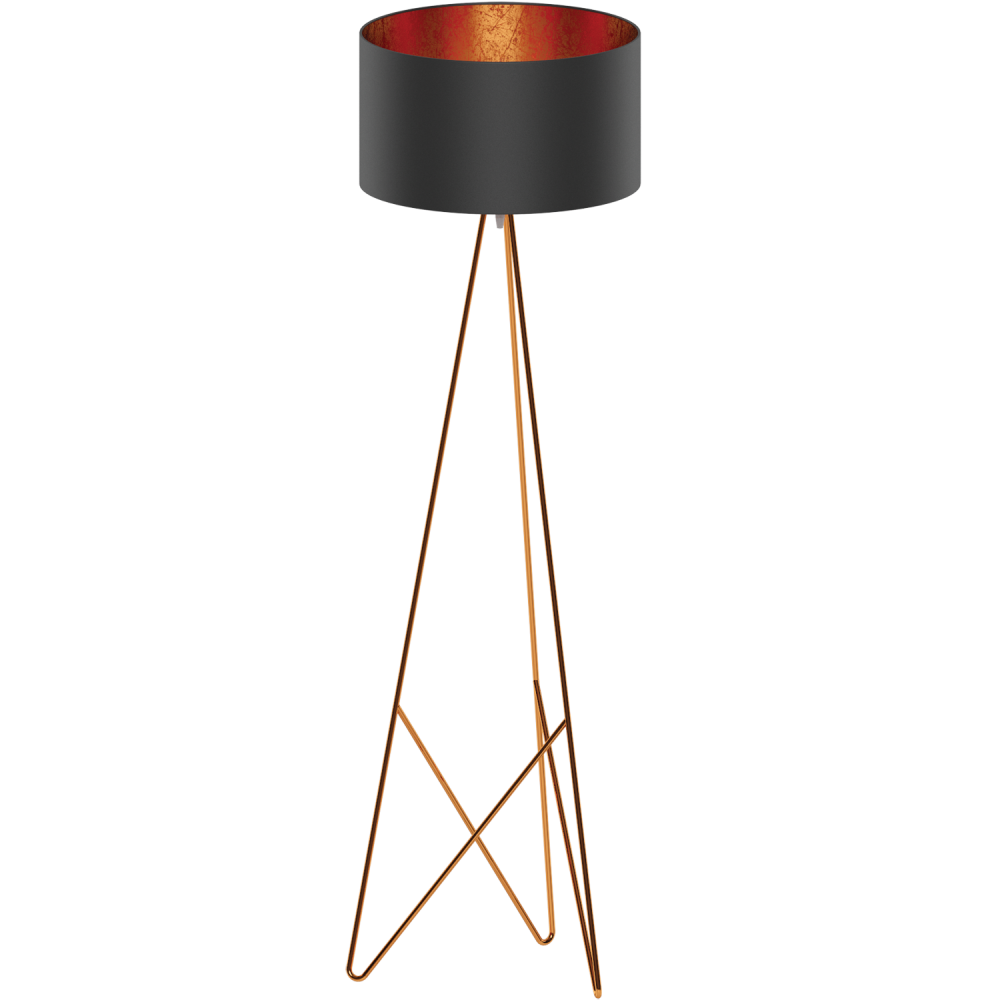 Industrial Drum Shade Floor Light