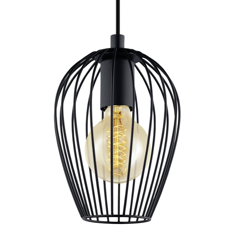 Edgy Newtown Large Caged Ceiling Pendant