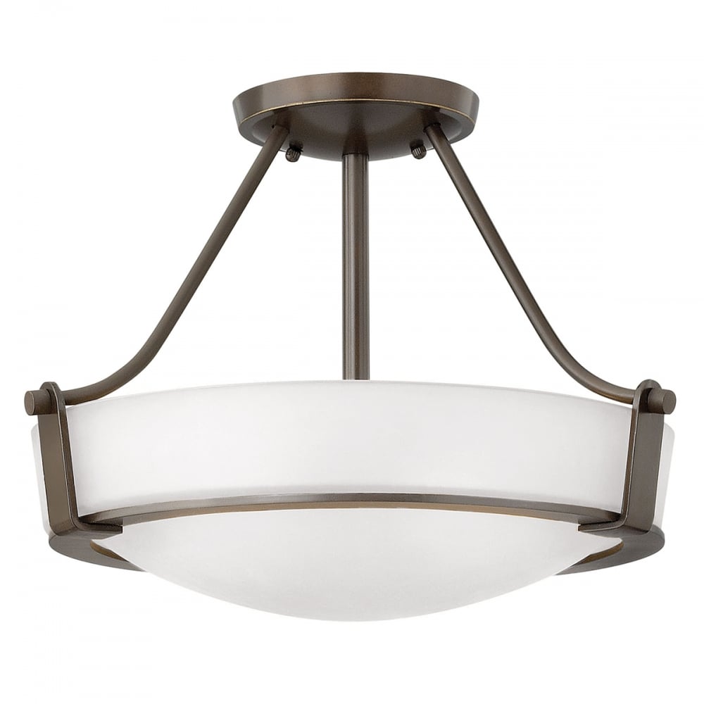 Hathaway Small Semi-flush  Olde Bronze 3 Light Small Semi-Flush