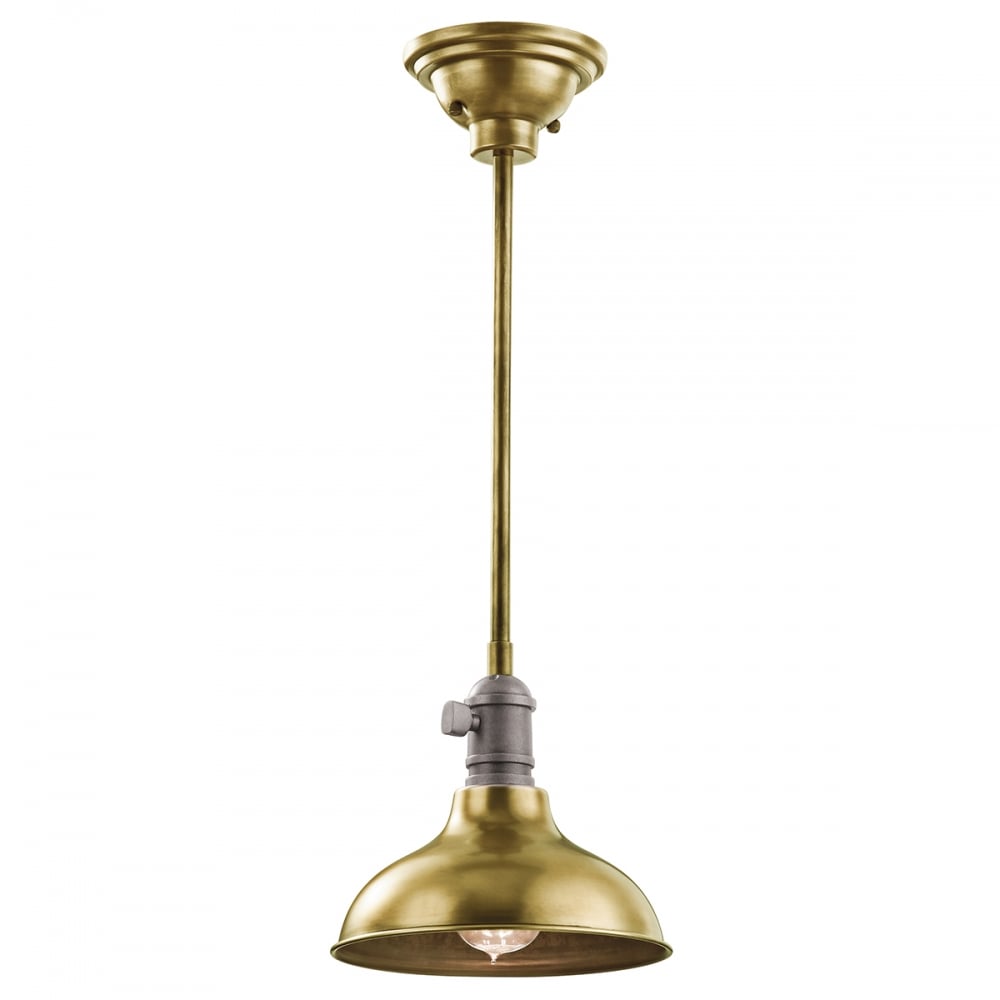 Cobson 1lt Mini Pendant/Wall  Natural Brass 1 Light Mini Pendant/Wall