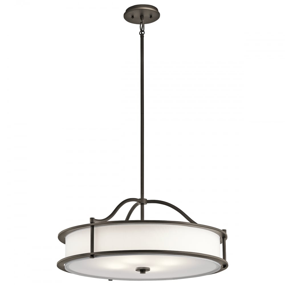 Emory 4lt Chandelier/Semi Flush  Olde Bronze 4 Light Chandelier/Semi Flush