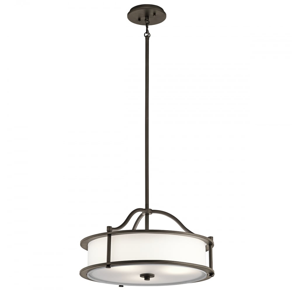 Emory 3lt Pendant/Semi Flush  Olde Bronze 3 Light Pendant/Semi Flush