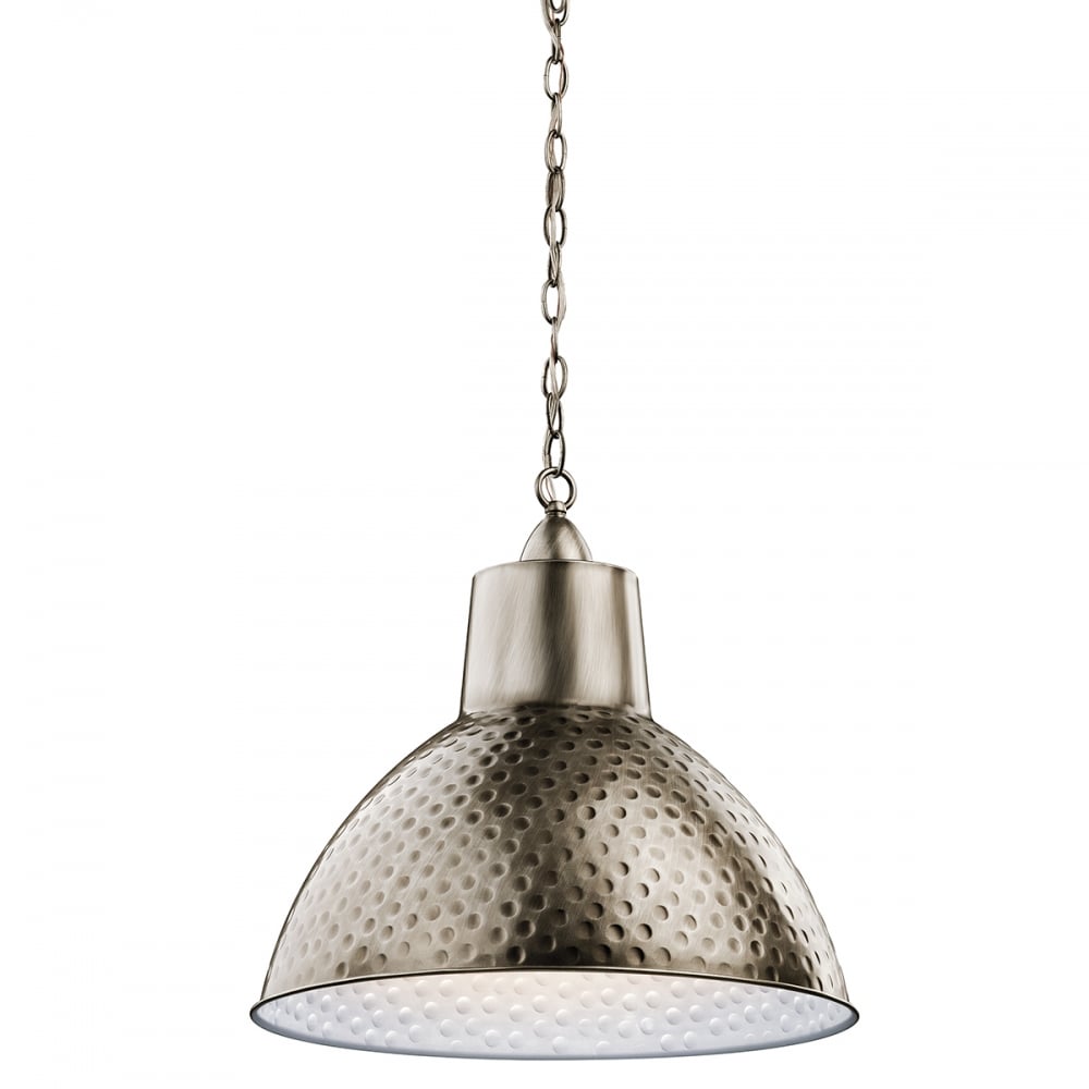 Missoula Industrial Antique Pewter Kitchen Ceiling Pendant