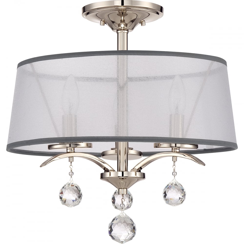 Whitney Semi Flush/Pendant  3 Light Semi Flush/Pendant