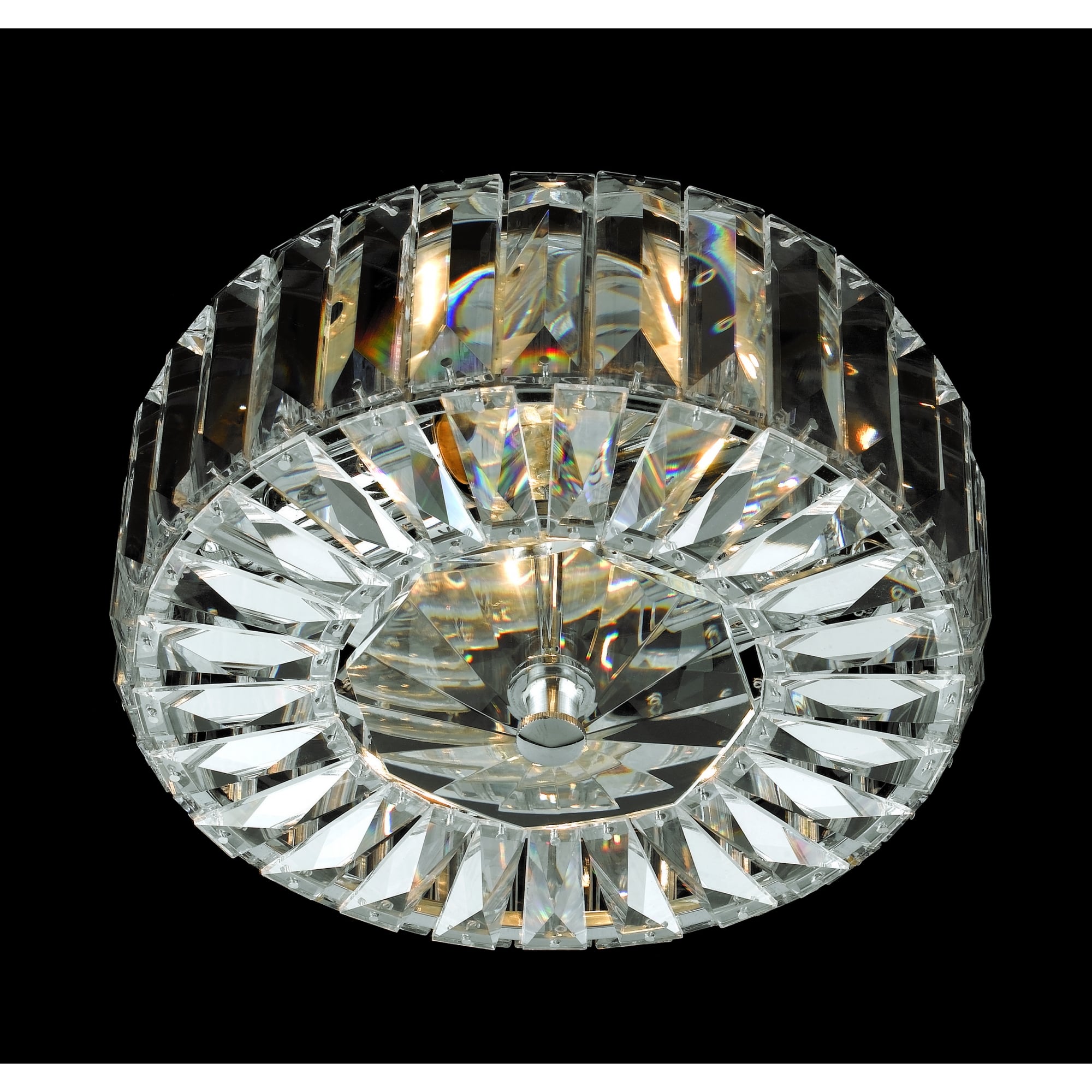 Seville Polished Chrome with Crystal 2 Bulb Chandelier, 23cm