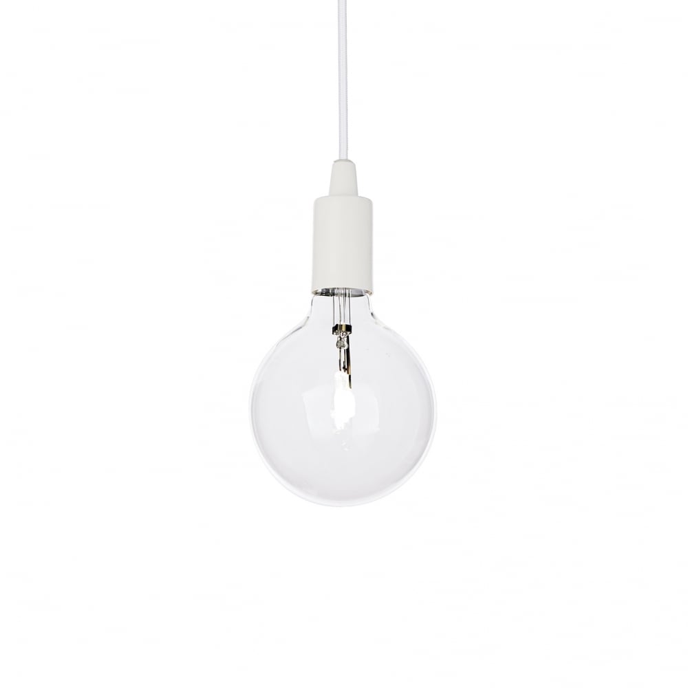 Edison Retro White Open Bulb Hanging Ceiling Pendant Light