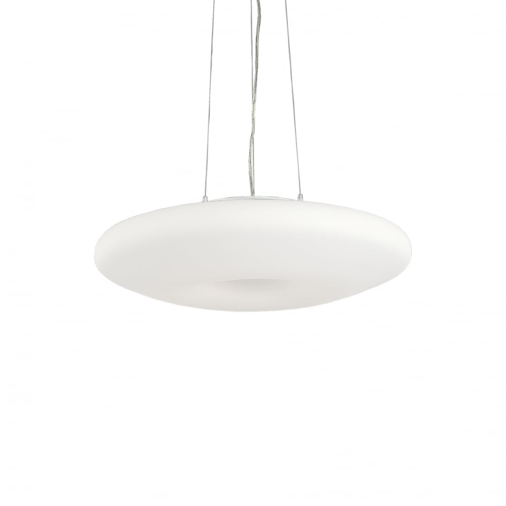 Glory Modern Larger White Round Disc Ceiling Pendant