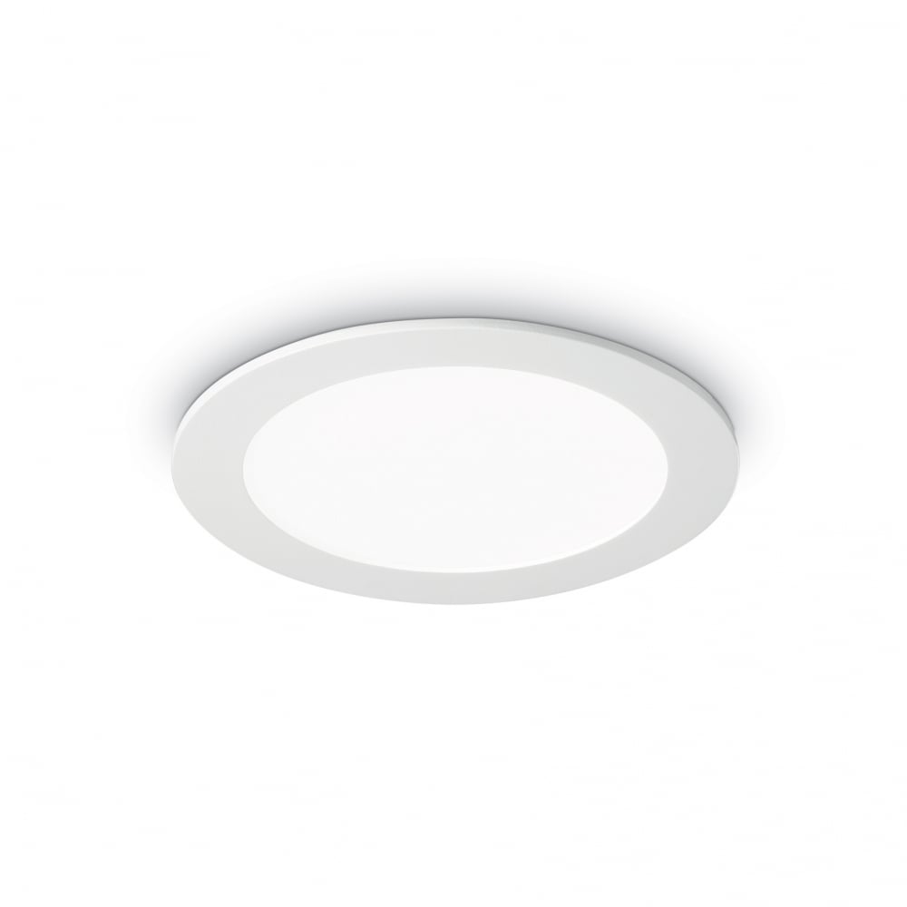 Groove Zen White Semi Flush Circular Ceiling Light