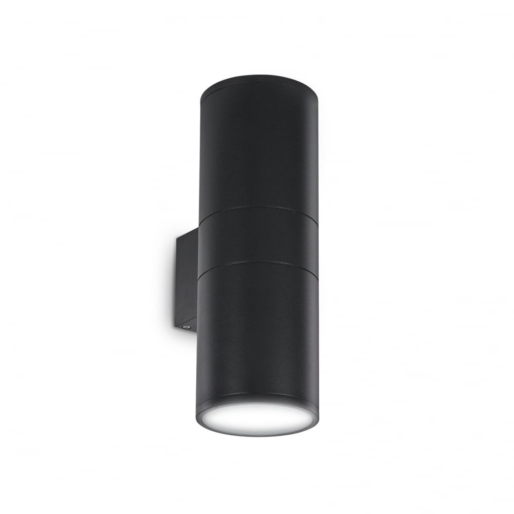 Gun Outdoor Double Twin Black Up Down Wall Light