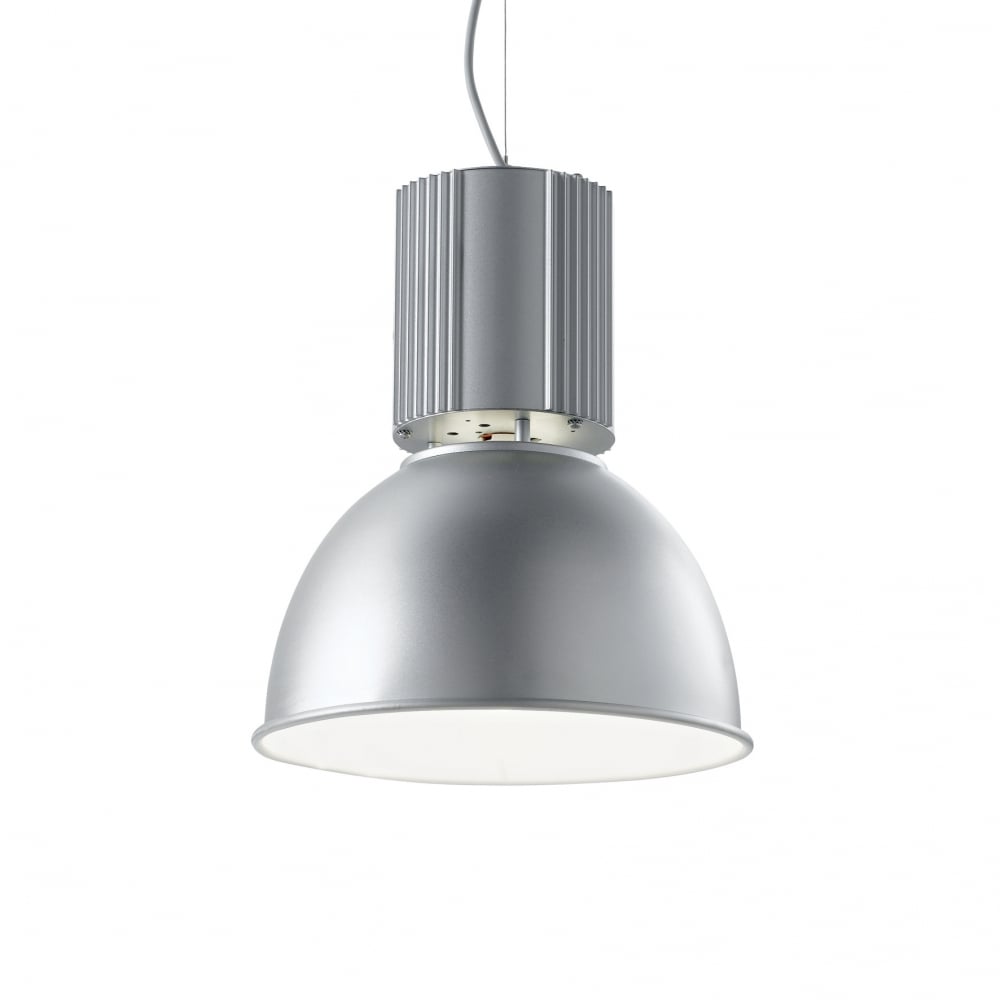 Hangar Industrial Aluminium Dome Pendant, 32cm