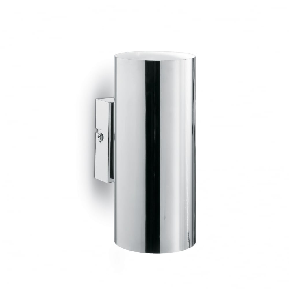 Polished Chrome Modern Up Down Cylinder Wall Light