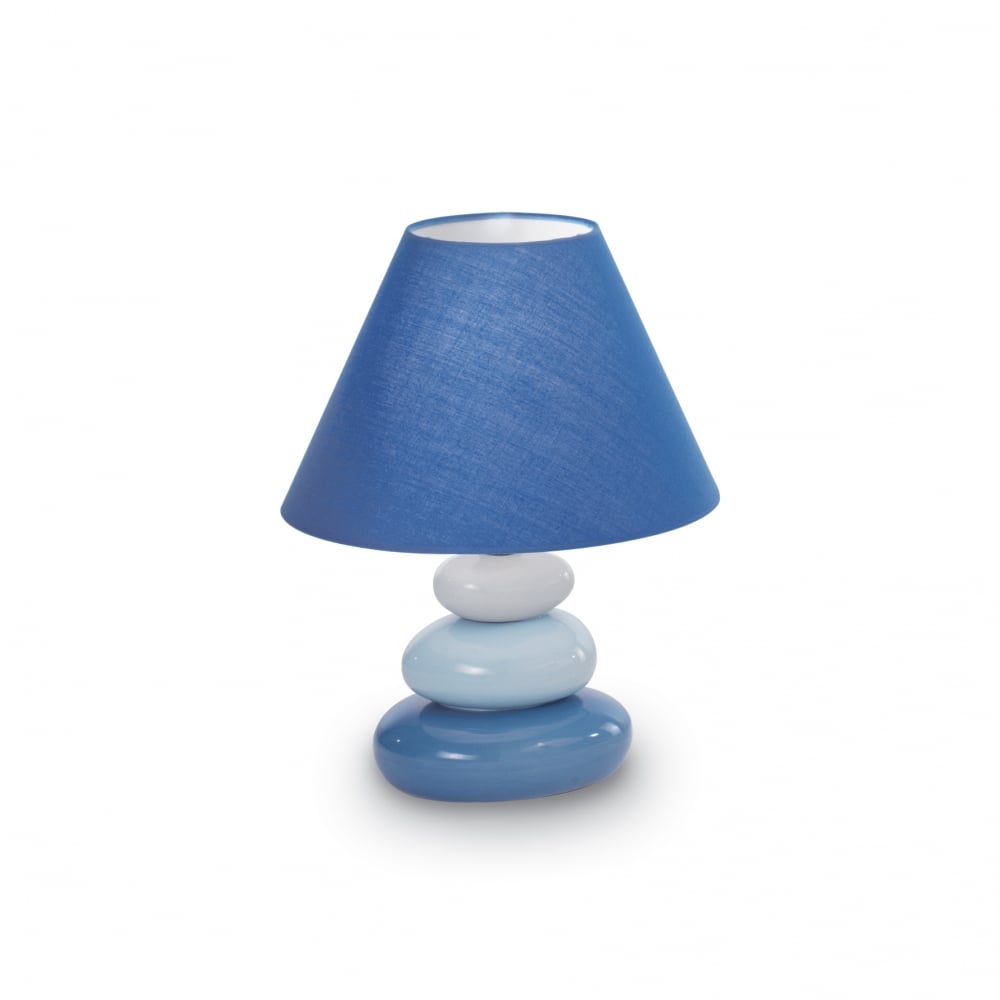 Blue Pebble Style Bedside Lamp