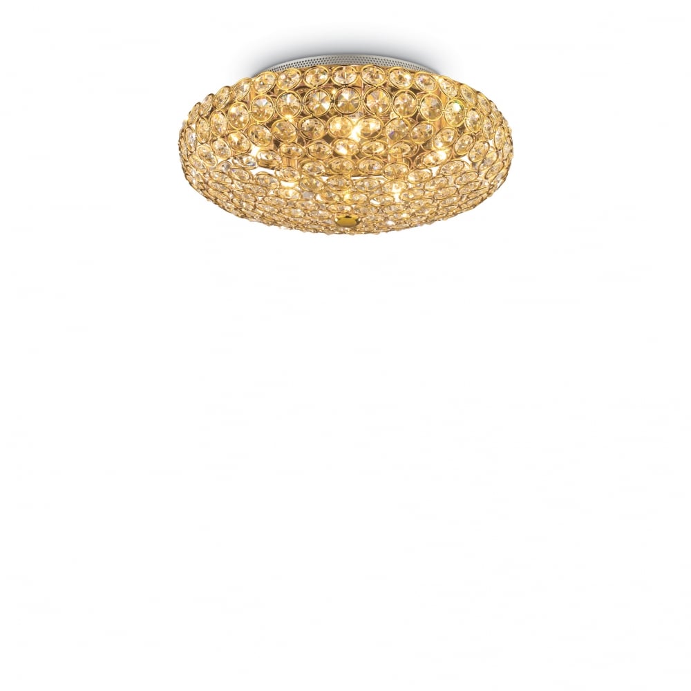 King 5 Bulb Gold Ceiling Light