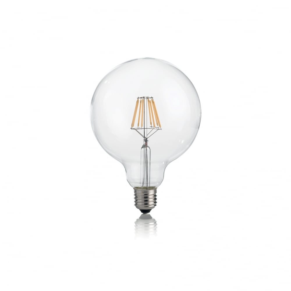 Light Bulb Classic E27 8W Globo D95 Transparent 3000K