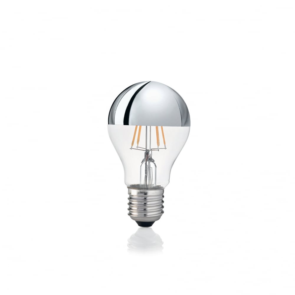 Light Bulb Classic E27 8W Goccia Chrome