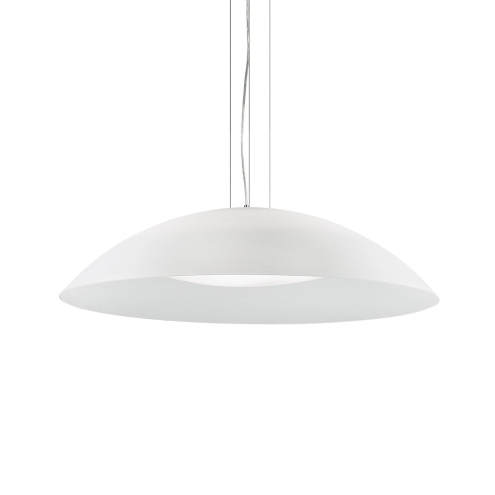 Lena 3 Bulb Pendant Light D74 White