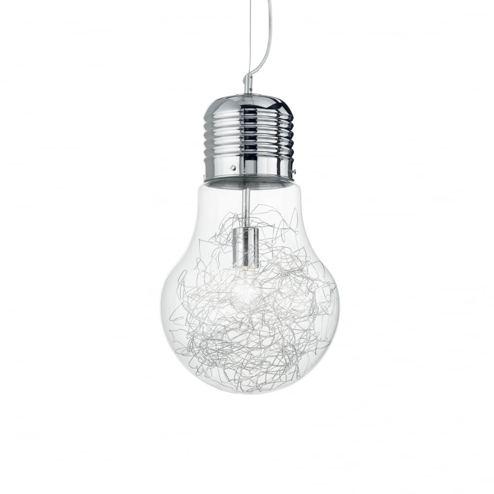 Luce Max Single Large Light Bulb Pendant