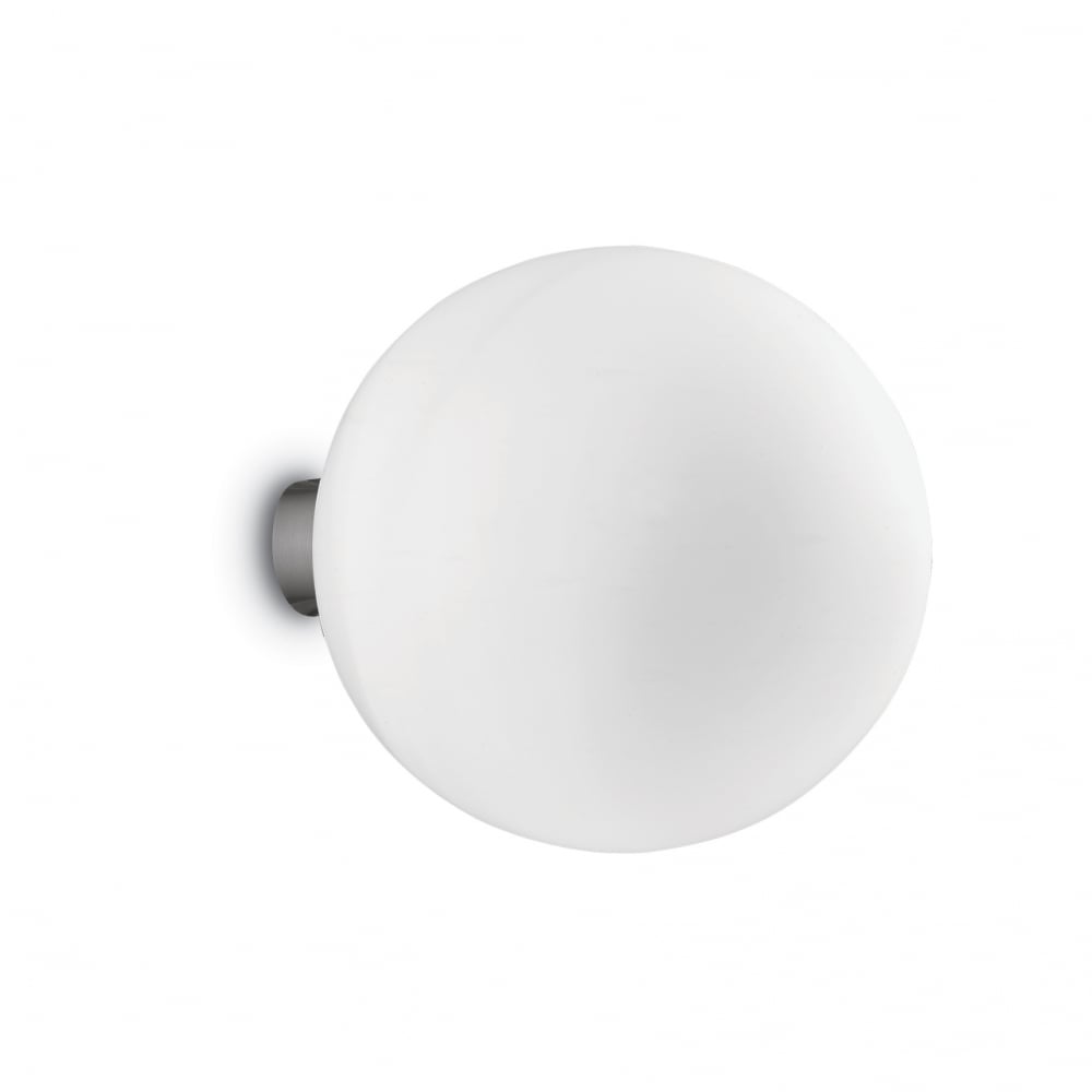 Mapa White Wall Light with 30cm Globe