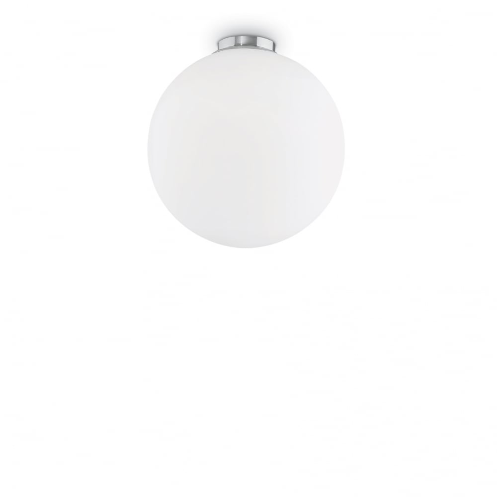 Mapa White Wall Light with 40cm Globe