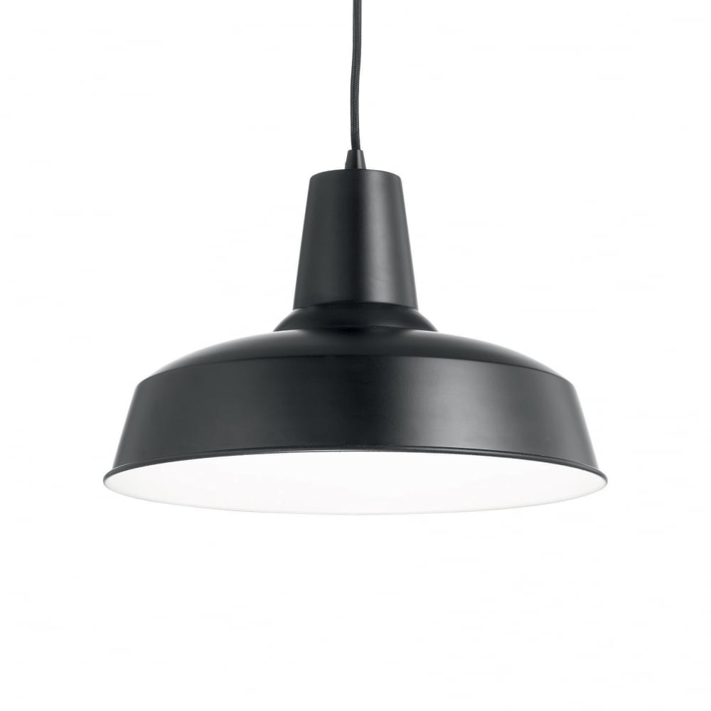 Moby Single Pendant Light Black