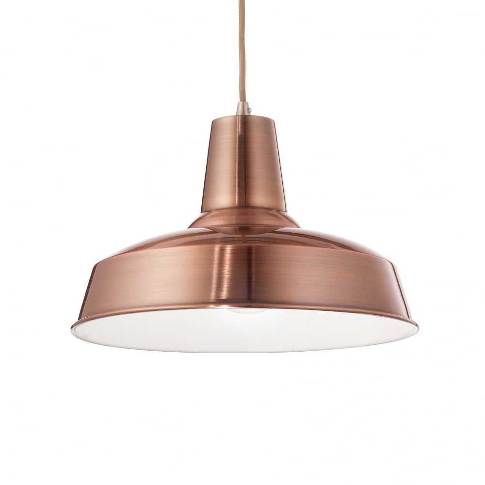 Moby Single Pendant Light Copper