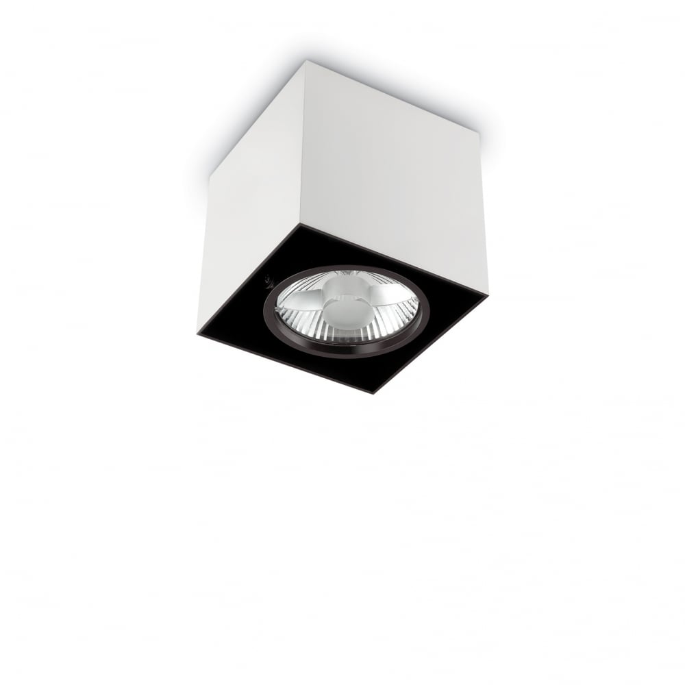 Mood 145cm GU10 White Surface Square Ceiling Spotlight