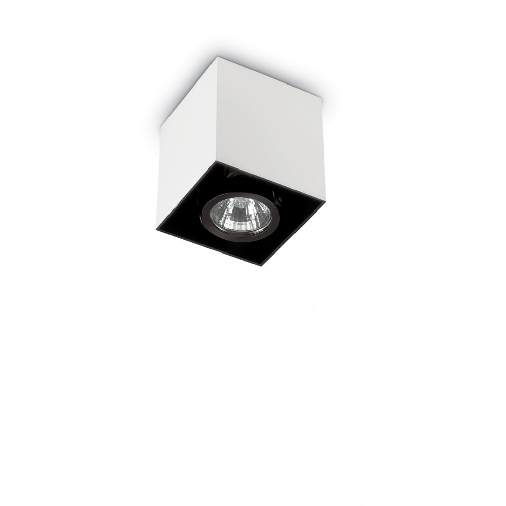 Mood 85cm GU10 White Surface Square Ceiling Spotlight