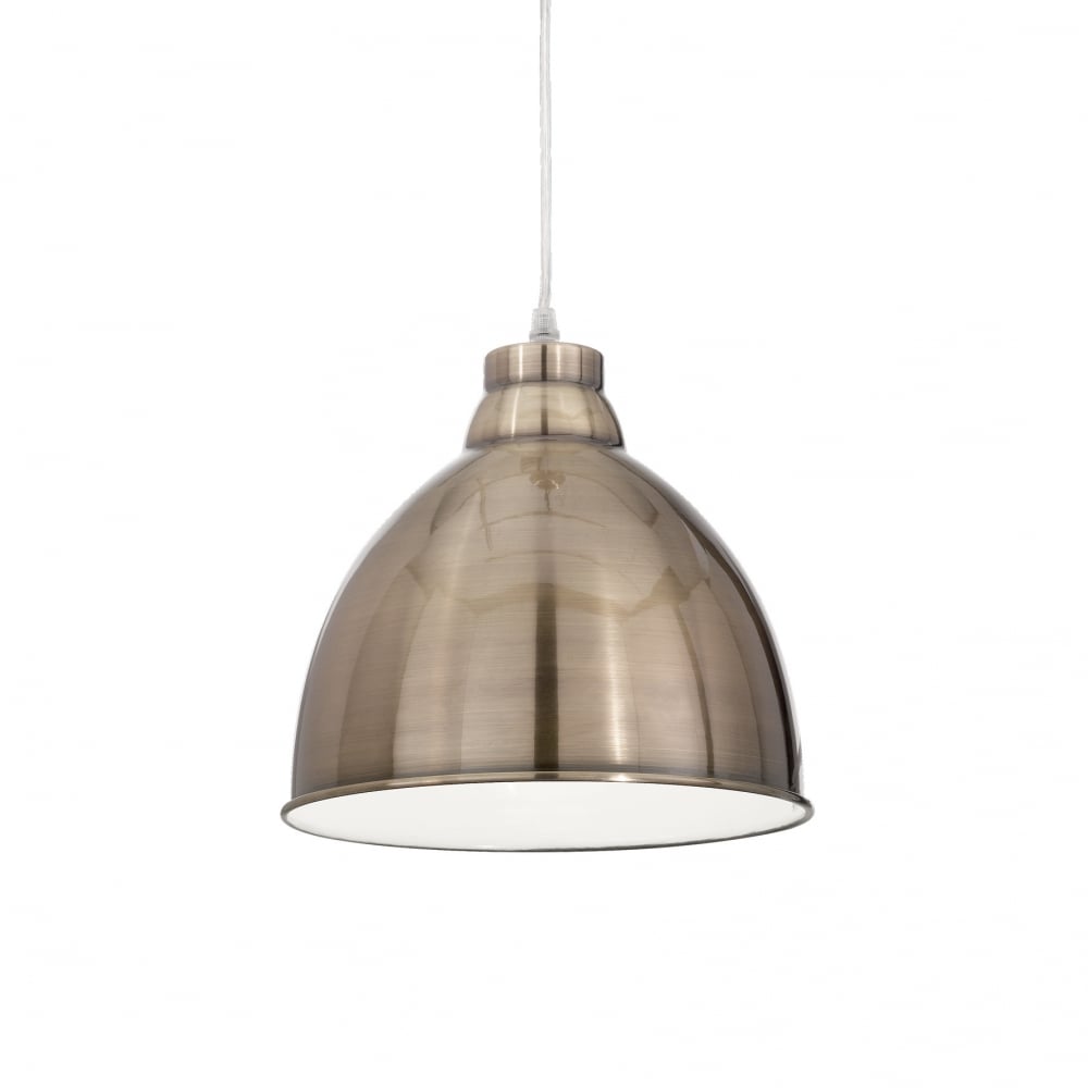 Navy Single Pendant Light Bronze