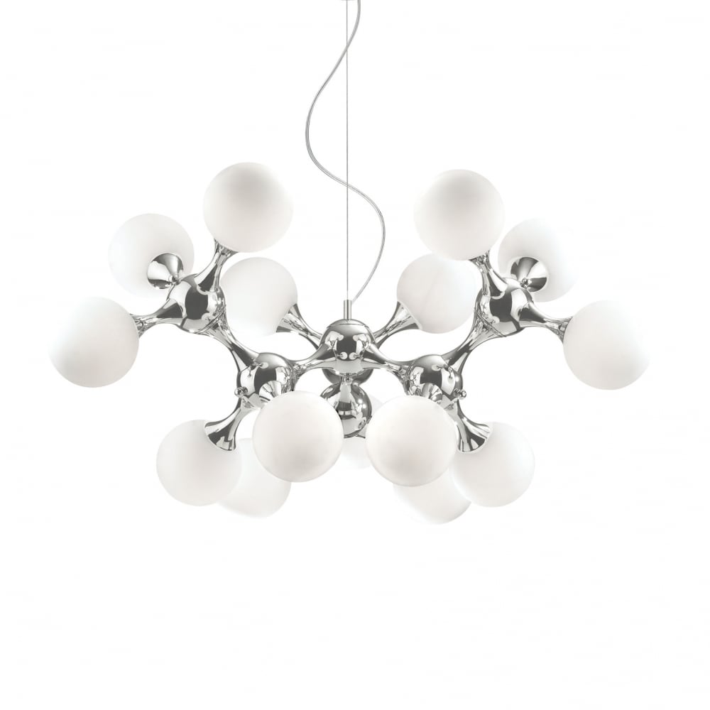 Nodi White 1 Bulb Pendant Light