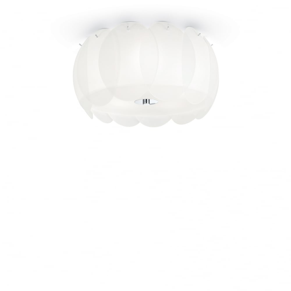 Ovalino 5 Bulb Ceiling Light White