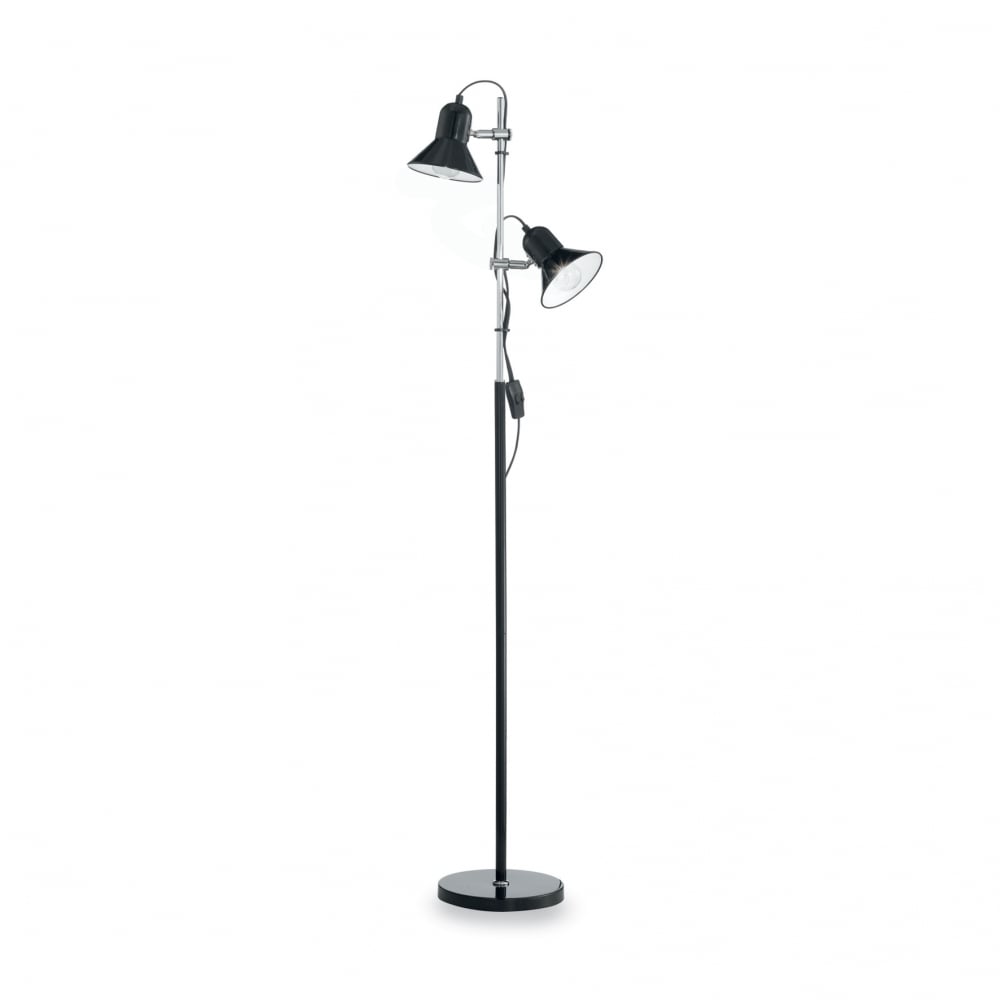 Polly 2 Bulb Post Light Black