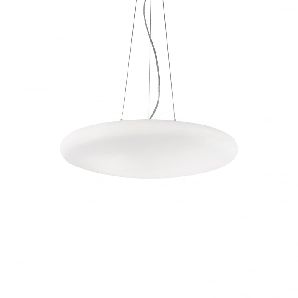 Smarties White 3 Bulb Pendant Light D40