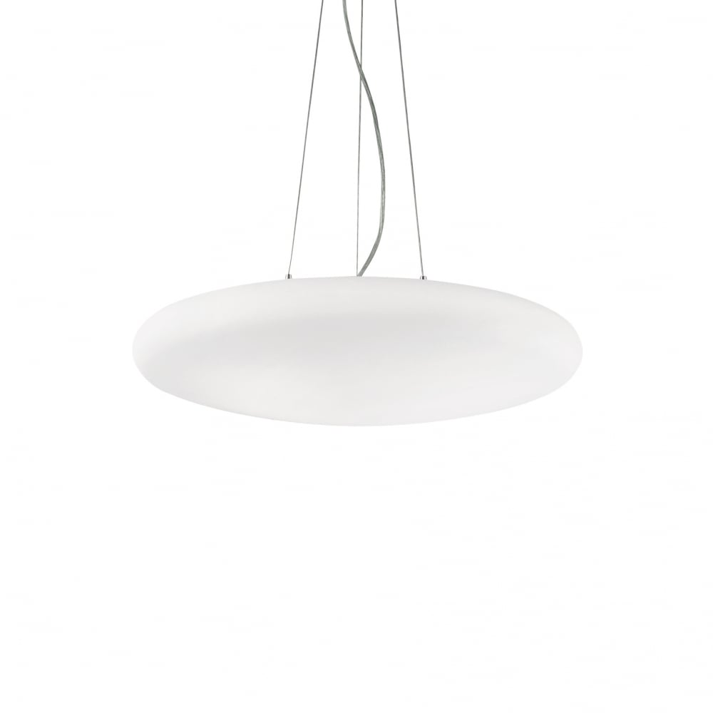 Smarties White 3 Bulb Pendant Light D50