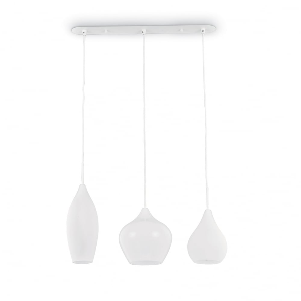 Soft 3 Bulb Pendant Light White