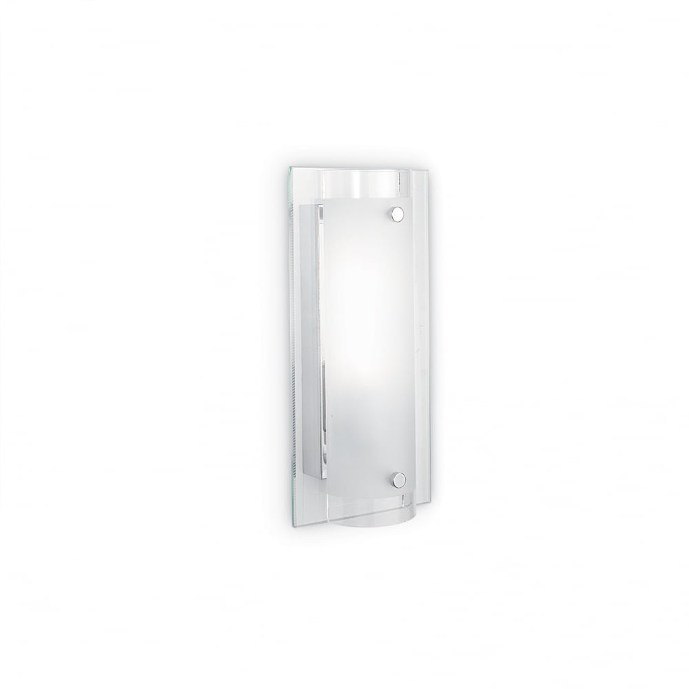 Tudor Clear and Frosted Rectangular Wall Light